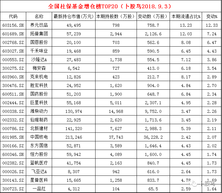 社保最新持仓分析与策略解读